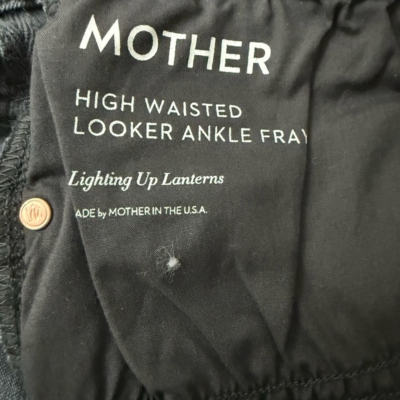 Mother jeans High waisted Looker Ankle Fray lighting up lanterns 28 - Picture 4 of 6